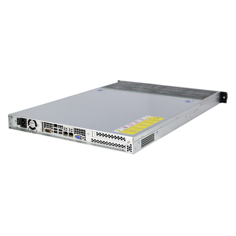 Chasis metálico para servidor de 1U con 4 bahías, apto para montaje en rack Chasis metálico para servidor de 1U con 4 bahías, apto para montaje en rack