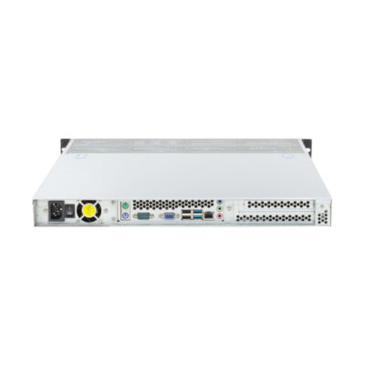 Chasis metálico para servidor de 1U con 4 bahías, apto para montaje en rack Chasis metálico para servidor de 1U con 4 bahías, apto para montaje en rack