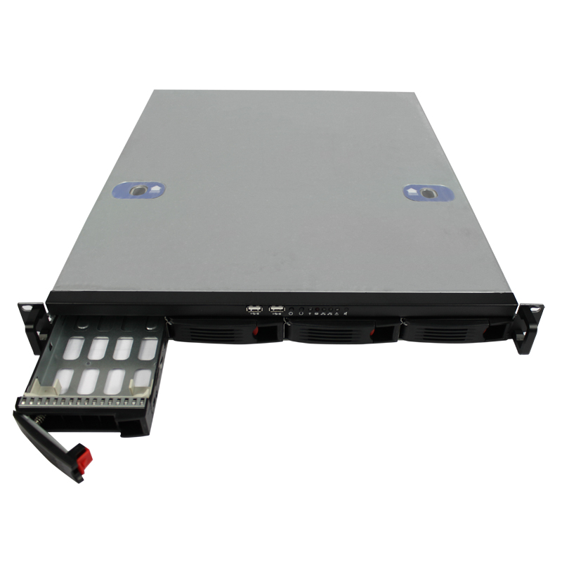 علبة الخادم 1U من طراز ISC-R155-4-M 4 مراوح تبريد بفتحة PCI-E (4)