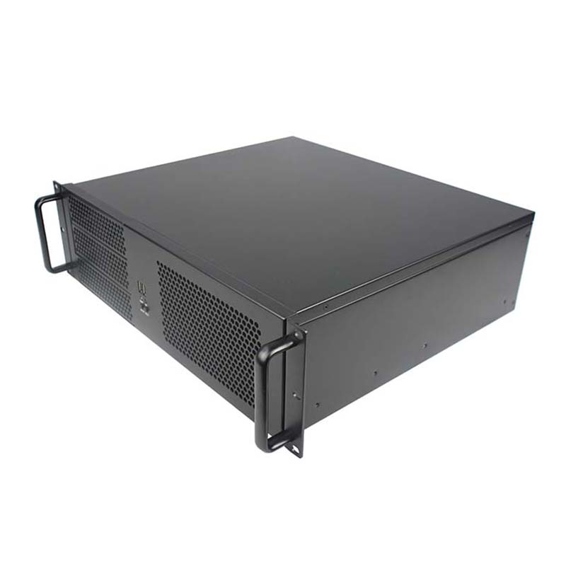 Caixa de montagem em bastidor 3U Modelo ISC RC3U390F M 8 HDD 5 ranhuras (1) Chassis de montagem em rack de aço de 3U