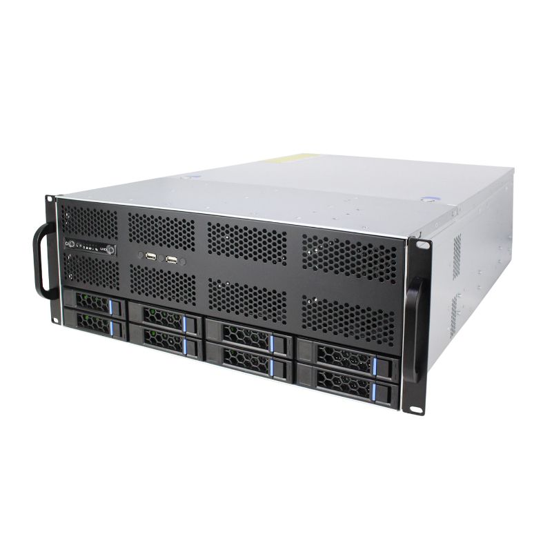 4U-Rack-Servergehäuse mit 8 Einschüben 4U-Rack-Servergehäuse mit 8 Einschüben
