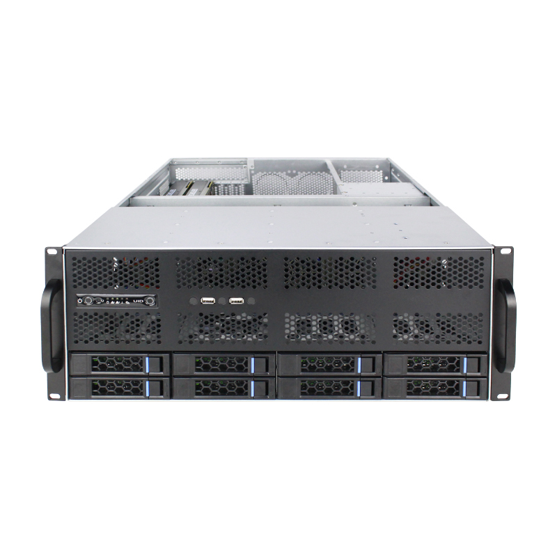 4U-Rack-Servergehäuse mit 8 Einschüben 4U-Rack-Servergehäuse mit 8 Einschüben