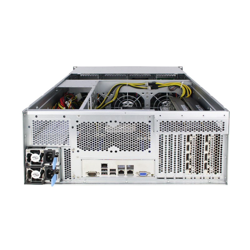 4U-Rack-Servergehäuse mit 8 Einschüben 4U-Rack-Servergehäuse mit 8 Einschüben
