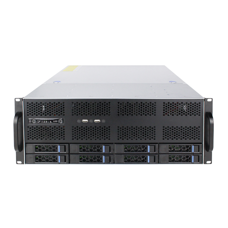 4U-Rack-Servergehäuse mit 8 Einschüben 4U-Rack-Servergehäuse mit 8 Einschüben