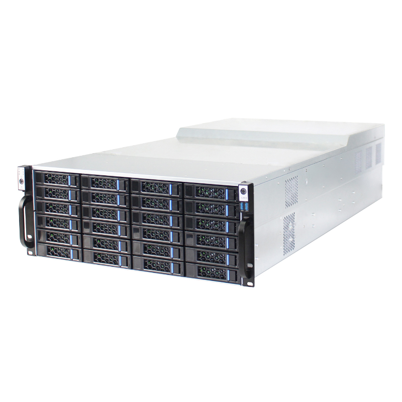 Chasis para servidor GPU de 4U y 24 bahías