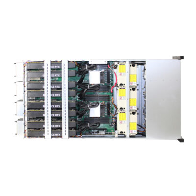 Chasis para servidor GPU de 4U y 24 bahías