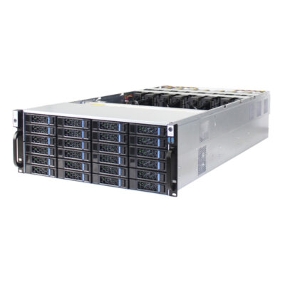 Chasis para servidor GPU de 4U y 24 bahías