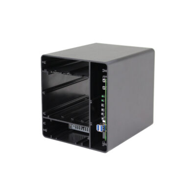 NAS-Gehäuse aus Aluminium mit 4 Einschüben NAS-Gehäuse aus Aluminium mit 4 Einschüben