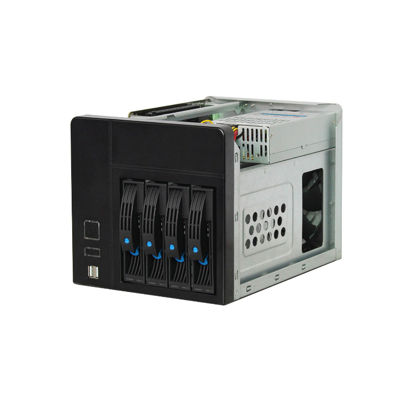 Chassis NAS Mini-ITX SGCC de 4 compartimentos