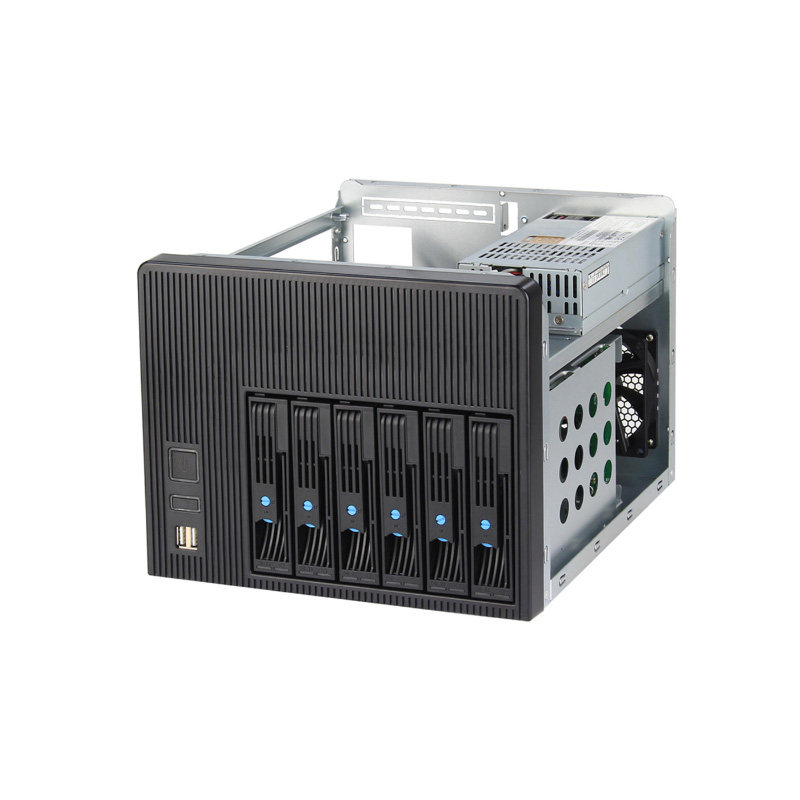 Mini-ITX-NAS-Gehäuse mit 6 Einschüben