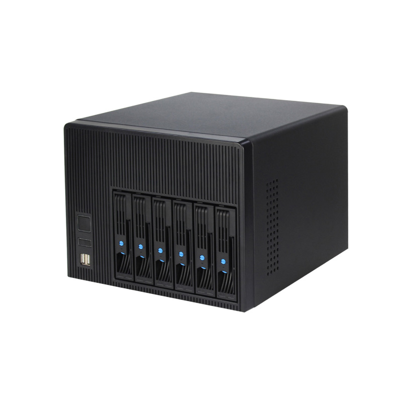 Mini-ITX-NAS-Gehäuse mit 6 Einschüben