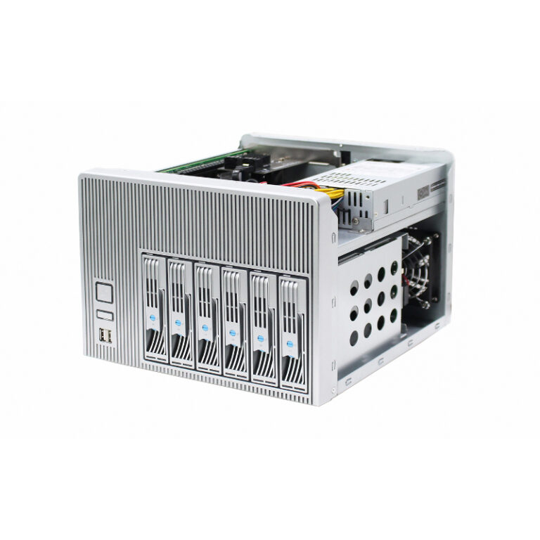 Mini-ITX-NAS-Gehäuse mit 6 Einschüben