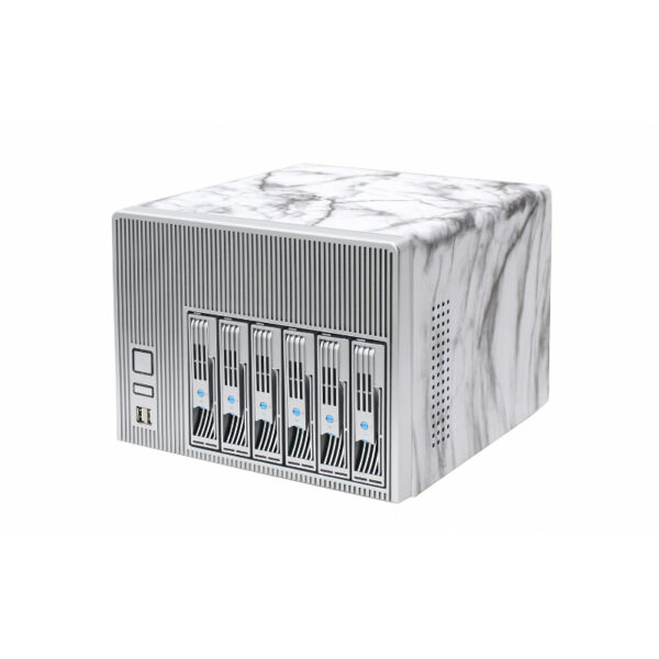 Mini-ITX-NAS-Gehäuse mit 6 Einschüben Mini-ITX-NAS-Gehäuse mit 6 Einschüben